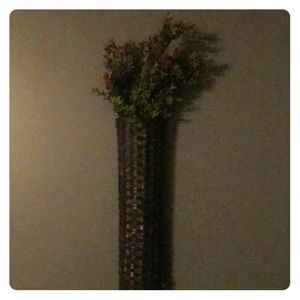 Farmhouse basket/greenery decor